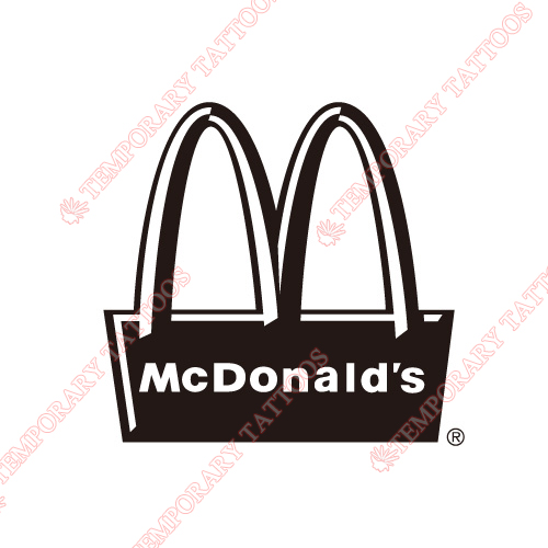 McDonalds Customize Temporary Tattoos Stickers NO.5558